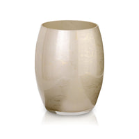 Terroso Vaas Cappuccino - Beige Marmerglas - 20 cm