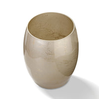 Terroso Vaas Cappuccino - Beige Marmerglas - 20 cm