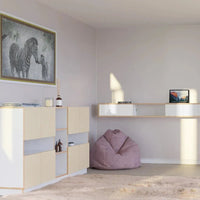 Zwevende TV-meubel - 120cm White HPL - Mooier Thuis