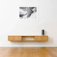 Zwevende TV-meubel - 150cm Eiken fineer - Mooier Thuis