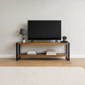 TV-meubel Britt mangohout naturel 120 cm open staande tv-meubel - naturel en bruin - Mooier Thuis