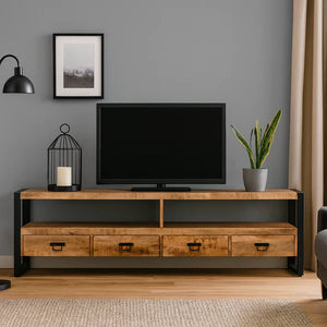 TV-Möbel Britt Mangoholz natur 220 cm