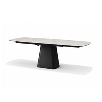 RICK Uitschuifbare Eettafel Wit Marmer 160-240x90 cm