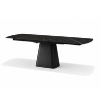 RICK Uitschuifbare Eettafel Zwart Marmer 160-240x90 cm