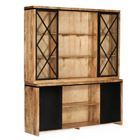 Vitrinekast Novelle mangohout 200 cm