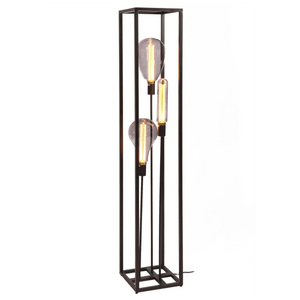 3-flammige Stehlampe, schwarz
