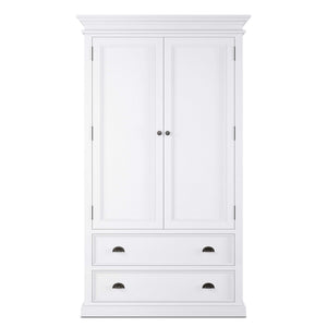 Halifax Wardrobe 2 Doors 2 Drawers | White