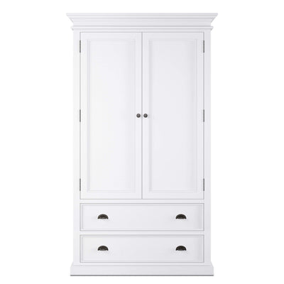 Halifax Wardrobe 2 Doors 2 Drawers | White