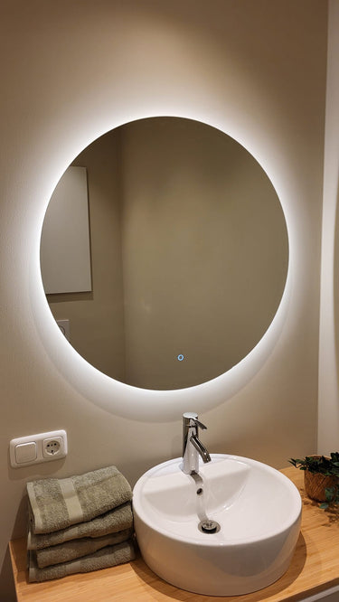Badkamerspiegel Lena 60×60 cm met dimbare LED en anticondens