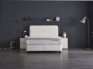Opbergboxspring Bridabedd Beige – 160x200 cm - afbeelding 4