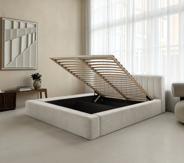 Platformbed Adore Edira Beige – 140x200 cm – Zonder Matras - afbeelding 12