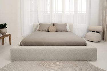 Platformbed Adore Edira Beige – 180x200 cm – Incl. Matras - afbeelding 2