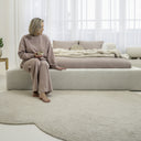 Platformbed Adore Edira Beige – 160x200 cm – Zonder Matras in stof - Mooier Thuis