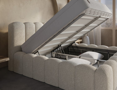 Opbergbed Harmony Beige – 140x200 cm - afbeelding 2