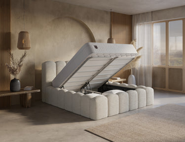 Opbergbed Harmony Beige – 140x200 cm - afbeelding 3