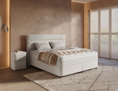 Opbergboxspring Horizon Gebroken Wit – 160x200 cm
