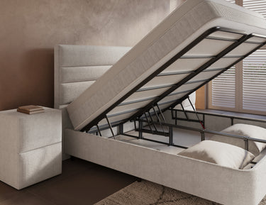 Opbergboxspring Horizon Gebroken Wit – 140x200 cm - afbeelding 8