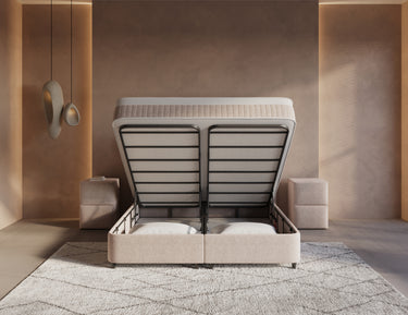 Opbergboxspring Horizon Zandbeige – 180x200 cm - afbeelding 4