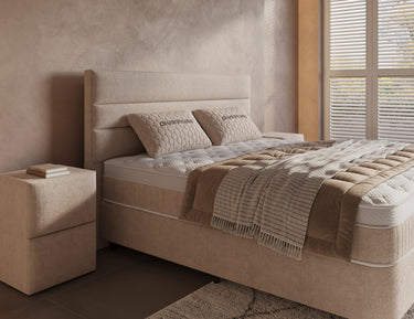 Opbergboxspring Horizon Zandbeige – 180x200 cm - afbeelding 7