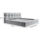 Platformbed Adore Houston Grijs – 160x200 cm – Incl. Matras - afbeelding 6
