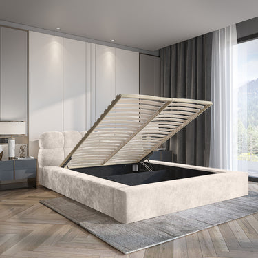 Platformbed Adore Houston Beige – 160x200 cm – Incl. Matras - afbeelding 3