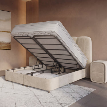 Opbergboxspring Pearl Beige – 180x200 cm - afbeelding 7