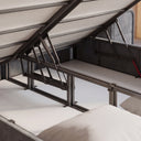 Opbergboxspring Pearl Antraciet – 140x200 cm - afbeelding 3