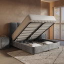 Opbergboxspring Pearl Antraciet – 140x200 cm - afbeelding 6