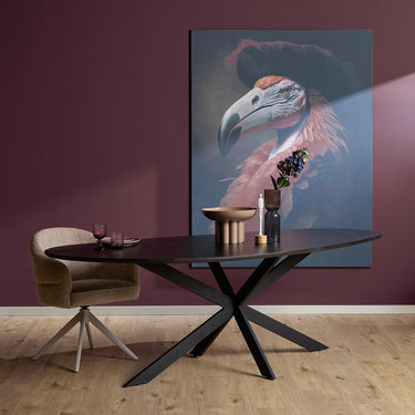 Eiken eettafel Cloud | Zwart | 210 cm