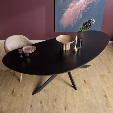 Starfurn Eiken eettafel Cloud | Zwart | 280 cm