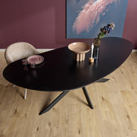 Starfurn Eiken eettafel Cloud | Zwart | 210 cm