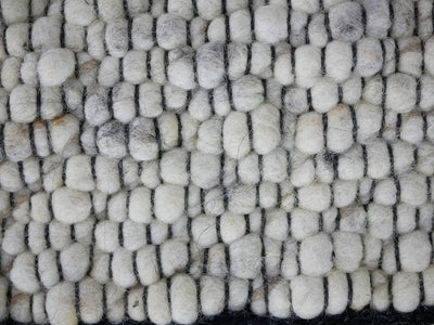 Vloerkleed Ulva Black 174 Creme