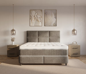Opbergboxspring Verdo Taupe – 180x210 cm