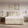 Opbergboxspring Verdo Beige – 180x200 cm in velvet - Mooier Thuis