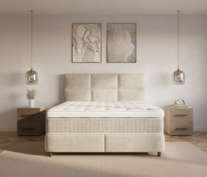 Opbergboxspring Verdo Beige – 180x200 cm