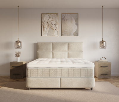 Opbergboxspring Verdo Beige – 160x200 cm