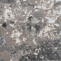 Vloerkleed Ace 9233 grijs middelhoogpolig – detailfoto van pool en structuur