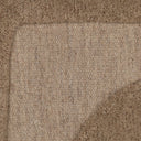 Vloerkleed Trenton 550 bruin laagpolig – detailfoto van pool en structuur