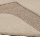 Vloerkleed Trenton 560 beige laagpolig – detailfoto van pool en structuur
