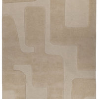 Vloerkleed Trenton 600 creme laagpolig – bovenaanzicht