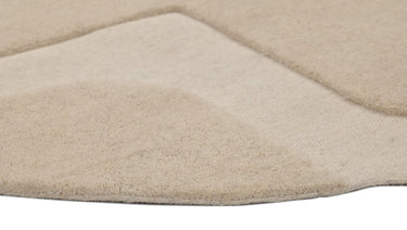 Vloerkleed Trenton 600 creme laagpolig – detailfoto van pool en structuur