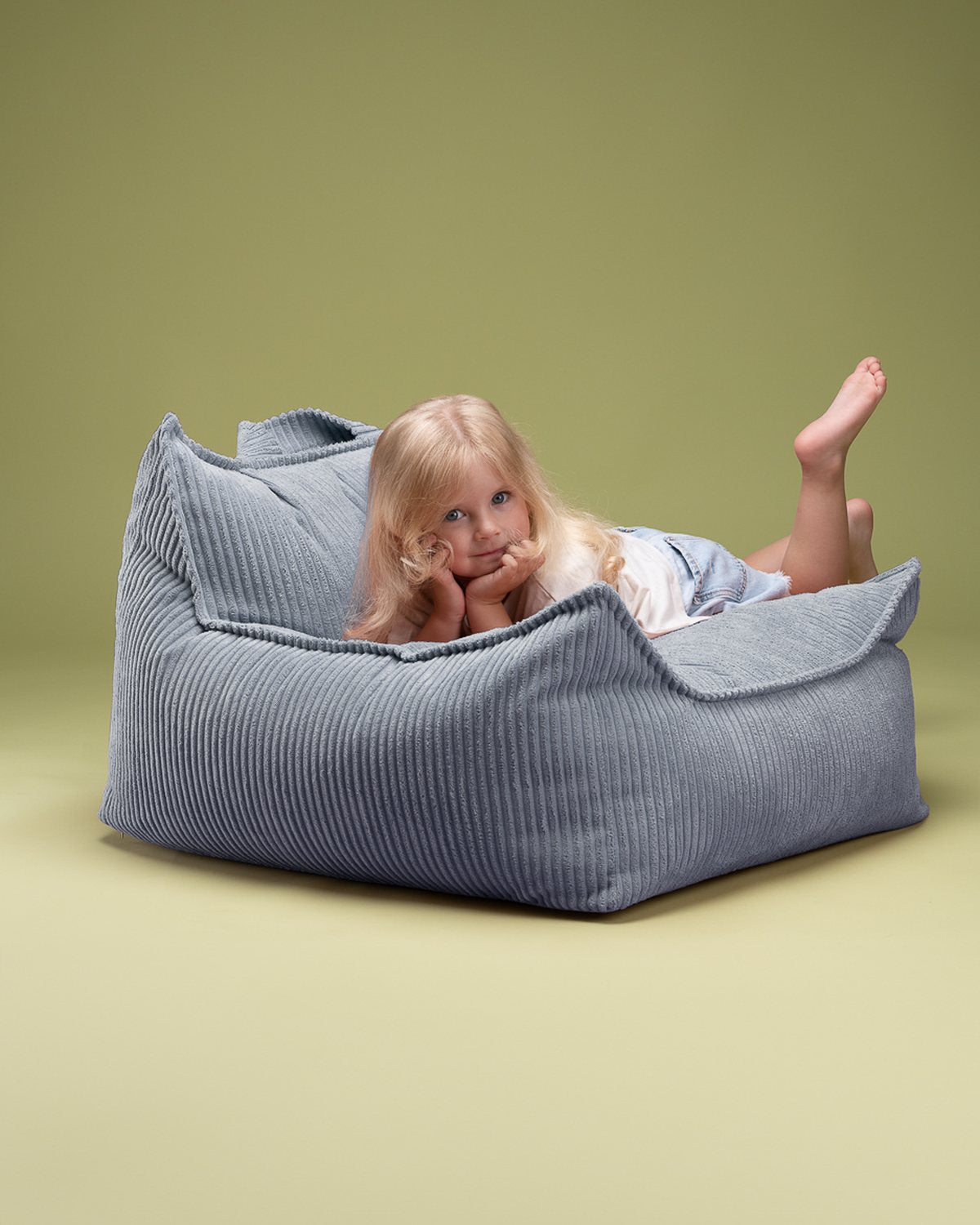 Kenmerken Wigiwama Cord-Sitzsack Blaubeerblau