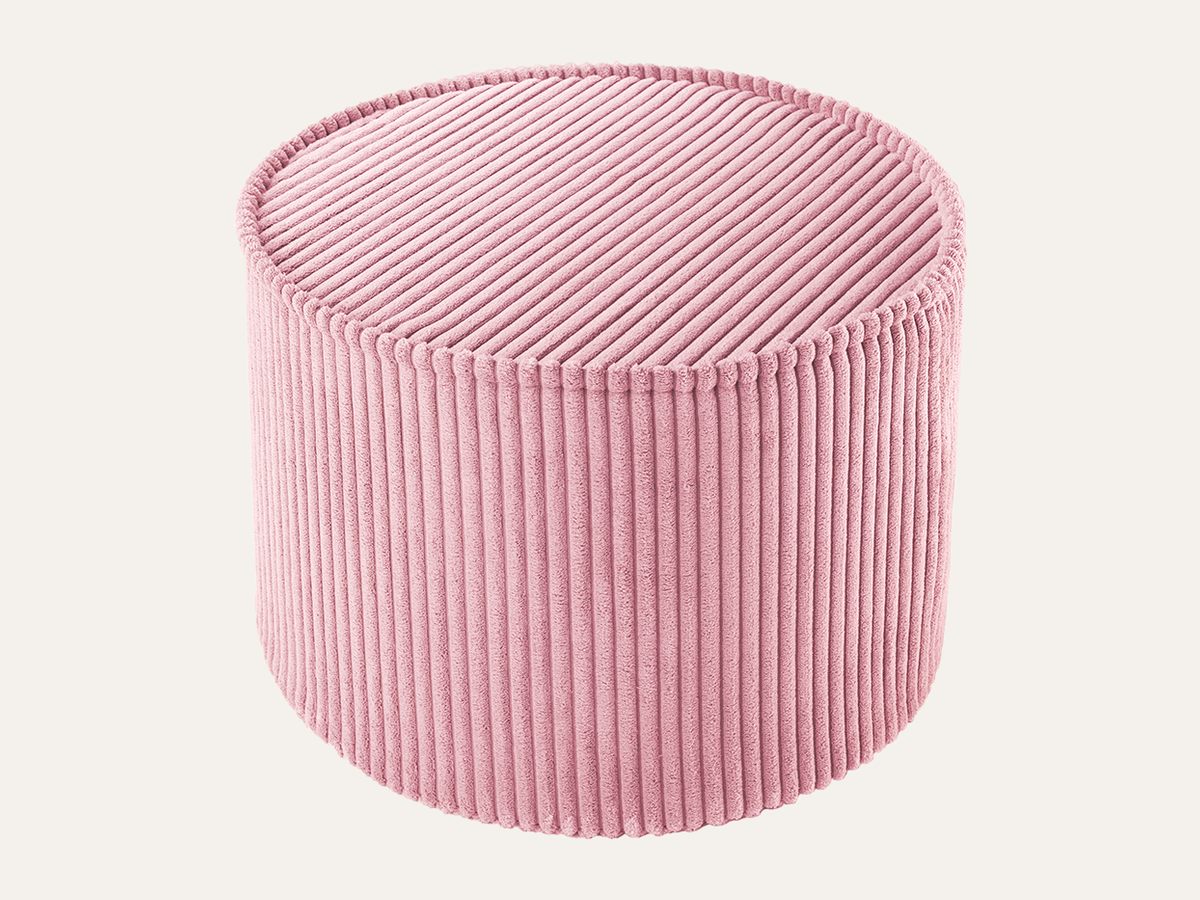 De Wigiwama ronde zitpoef Rosa Mousse