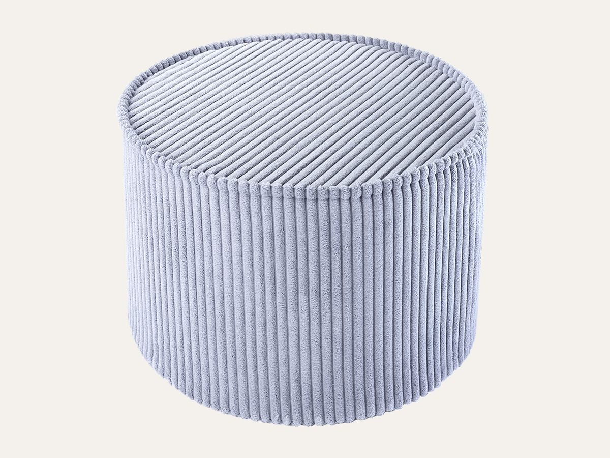 De Wigiwama ronde zitpoef Blaubeerblau