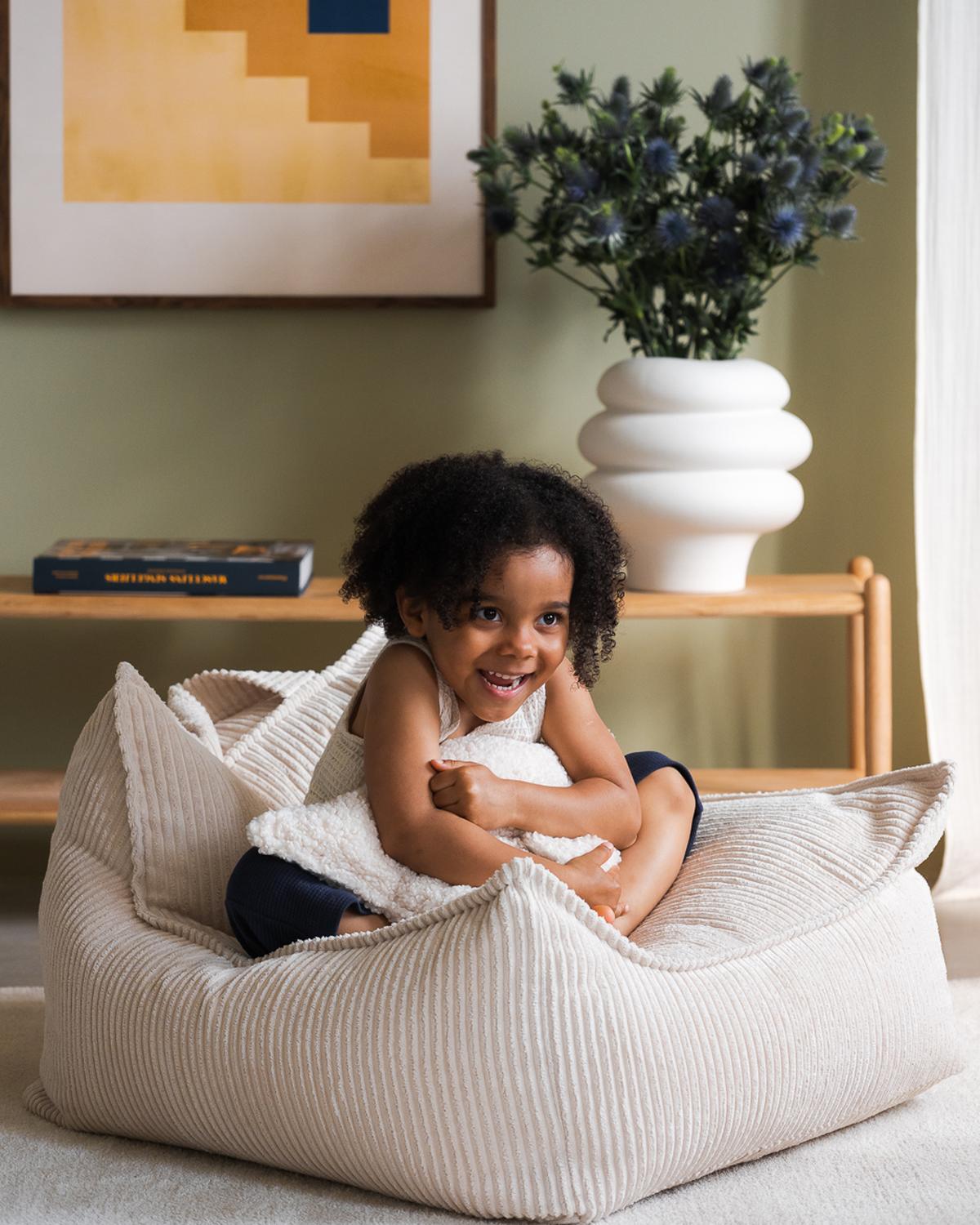 Kenmerken Wigiwama Cord-Sitzsack Marshmallow