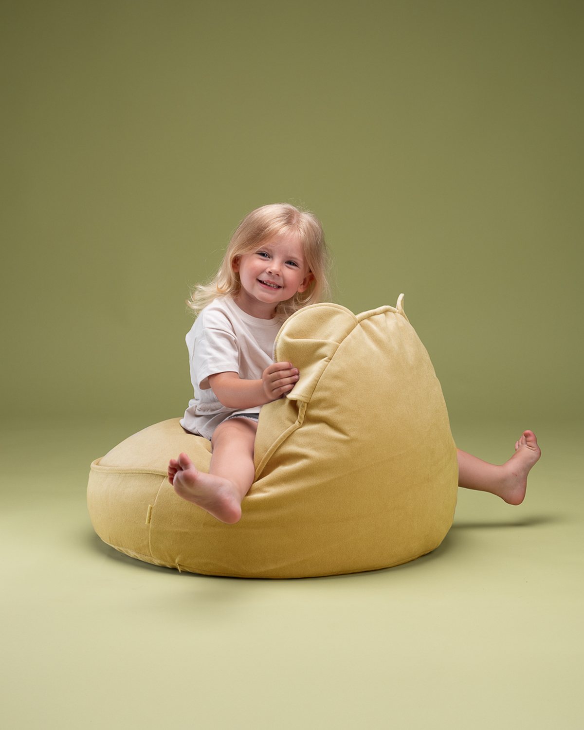 Kenmerken Wigiwama Velvet Bear Sitzsack Gesalzenes Karamell