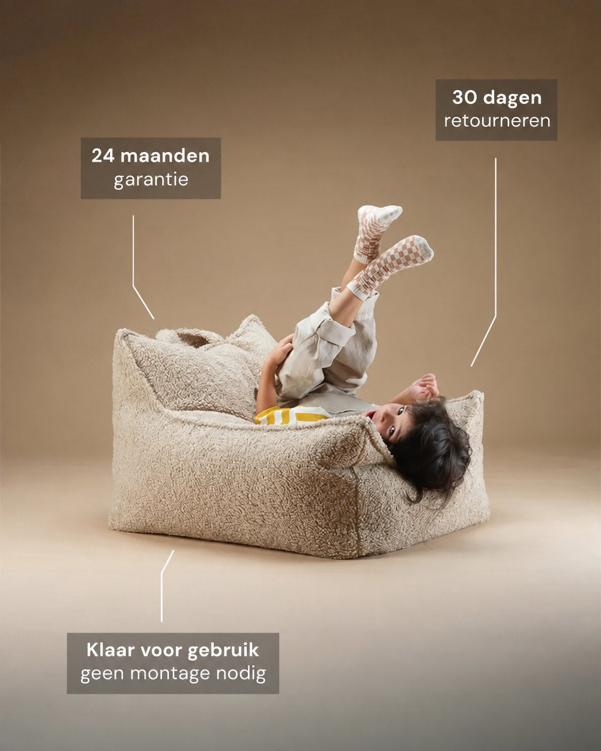 De Wigiwama zitzakstoel Cookie
