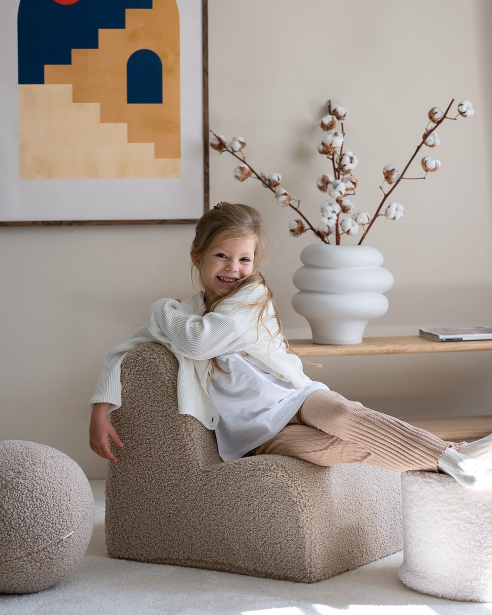 Wigiwama Wolkenstoel Cookie in een kinderkamer