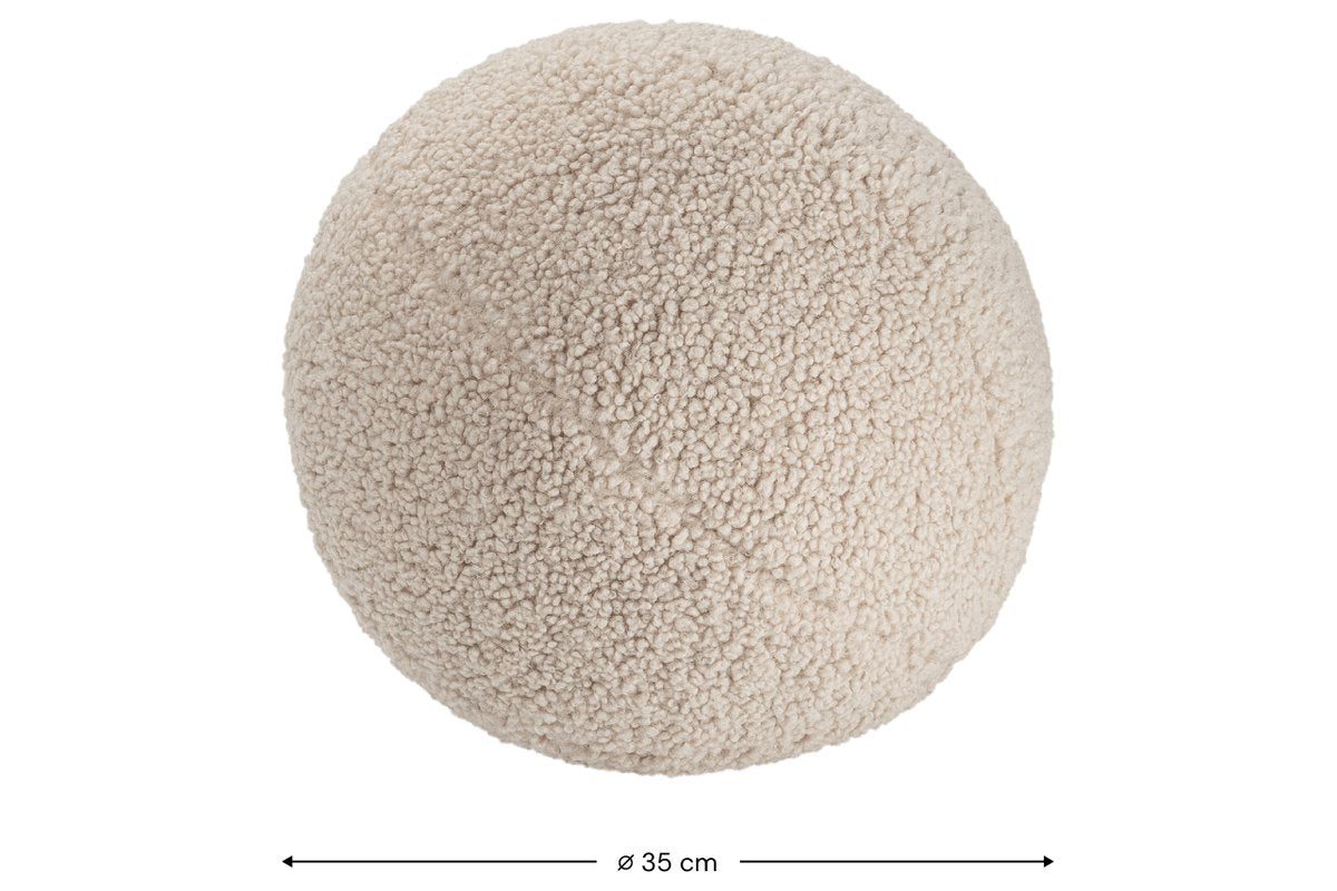 Afmetingen Wigiwama Teddy Bolster Cushions Biscuit: Ø 35 cm