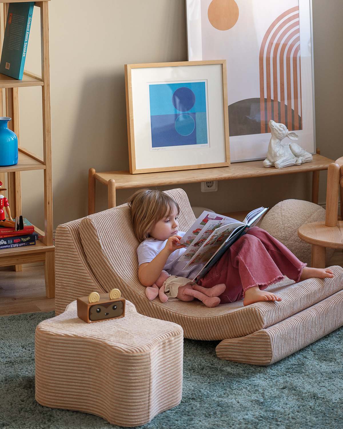 Kenmerken Wigiwama Cord-Wolkenpouf Brauner Zucker